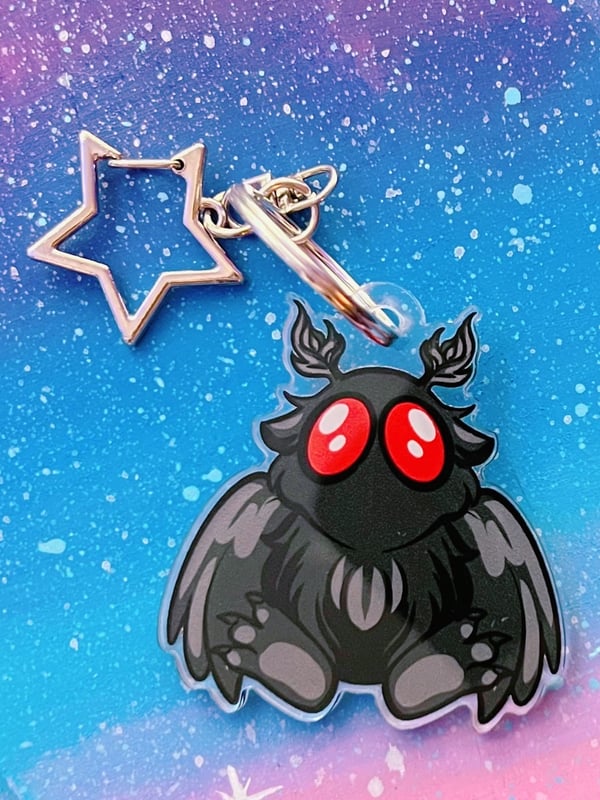 Image of Mothman Plushie Keychain