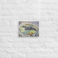 Image 1 of Baby Alligator Canvas