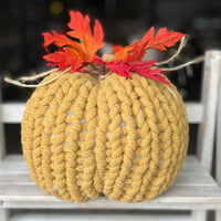 Image 2 of Hand Knit Pumpkin Night