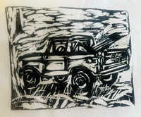 Image 3 of surf t shirt vwbug/bronco/chevy