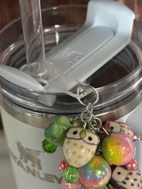 Image 4 of Sunrise Spiral Pastel Owl Straw Bauble
