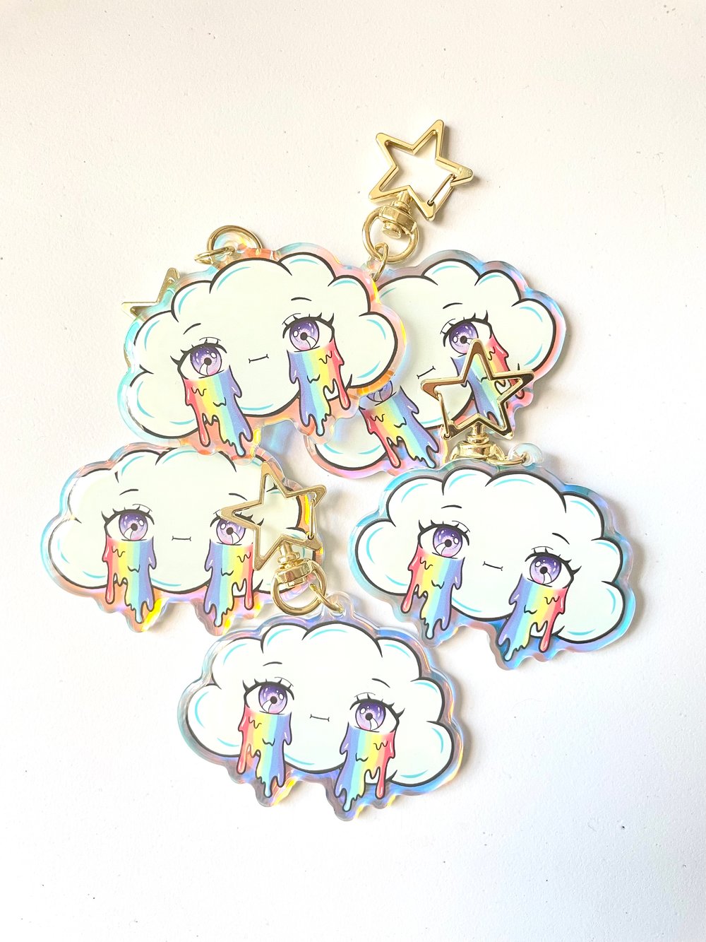 Image of Rainbow Cloud Keychain