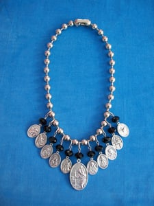 Image of BEADED BLESSING necklace BLACK