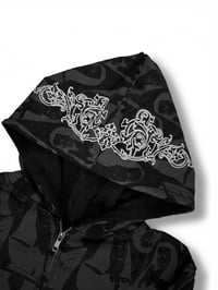 Image 4 of Prayer Zip Up Hoodie - Black
