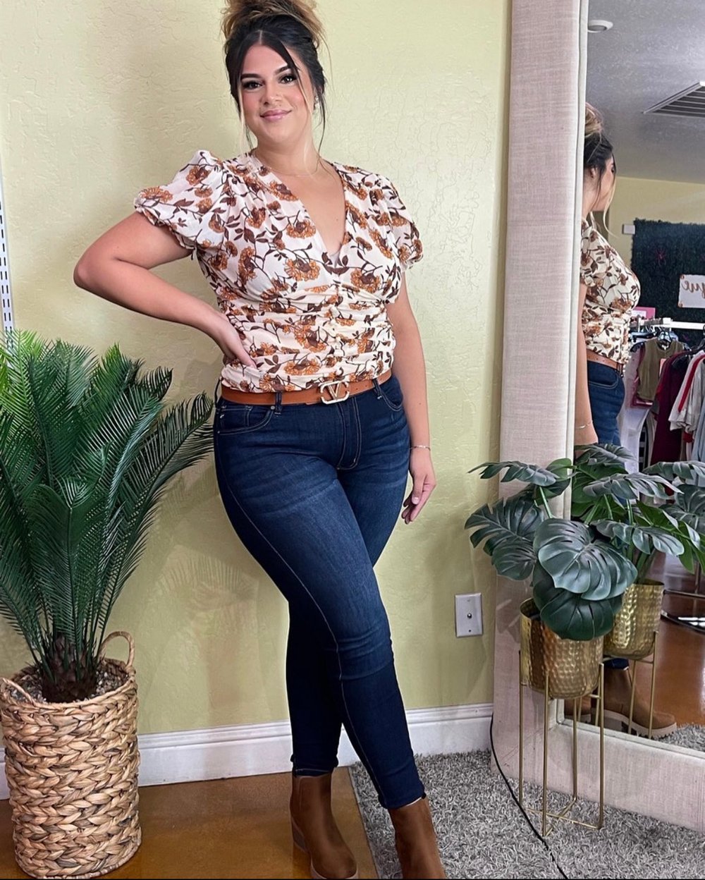 Image of Everly Plus Size Top (Tan)