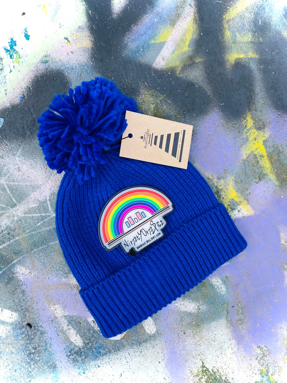 Image of Rainbow Bobble Hat