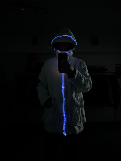 Image of AW 2002 Stone Island “Fibre Optic LED Light Jacket, size XL