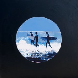 Image of Three Surfers Cornwall