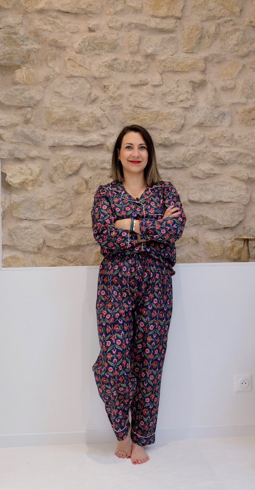 Pyjama fleuri 2024 femme