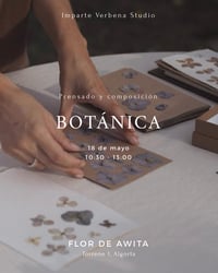 Image 1 of Taller botánica - prensado y composición 