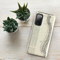 Image 12 of Antique Bookpage Anatomical Illustration Human Spine Tough case for Samsung®