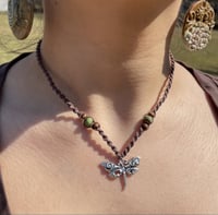 Image 1 of Dragonfly beaded necklace