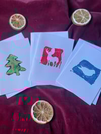 Christmas Cards (Tree, Deer, Bird)