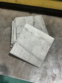 .09" thick titanium TEST BLANKS 4"x4"