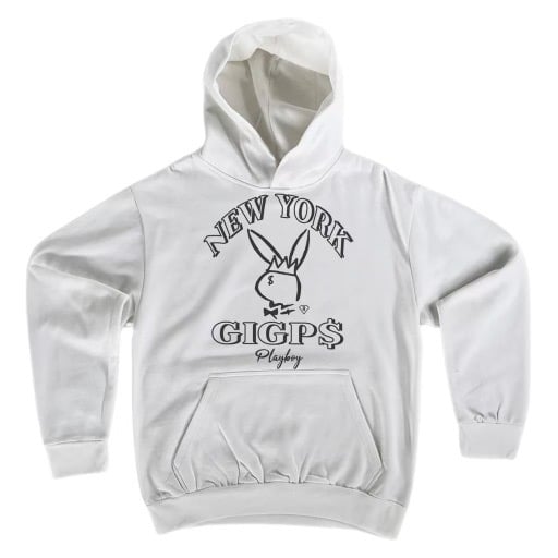 Image of NYC PLAY BOY HOODIE (STONE GREY)