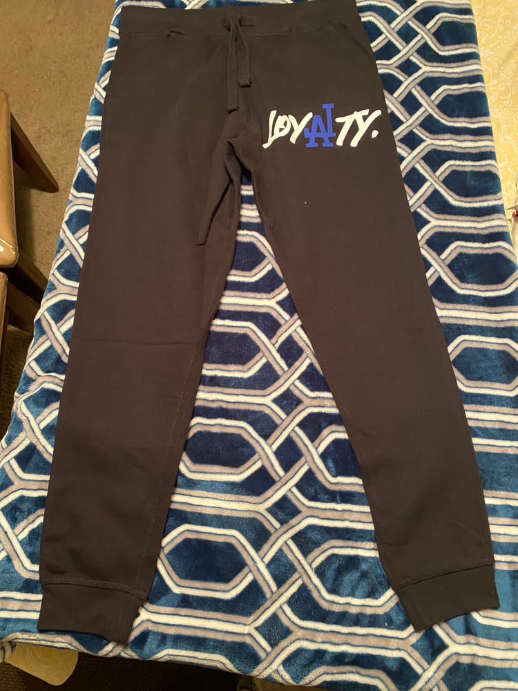 Image of Black loyalty joggers