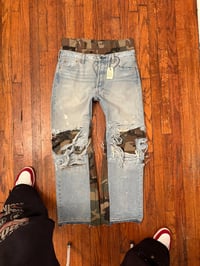 Image 1 of Hybrid camo denim size size 34