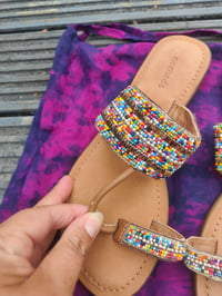 Image 9 of Toe post beaded sandals