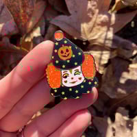 Image 1 of Halloween Dumpy the Clown Enamel Pin