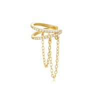 S925 SINGLE CHAIN EARCUFF