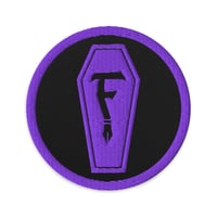 Purple Coffin Emblem Embroidered Patch