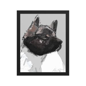 Image of AKITA FRAMED ART