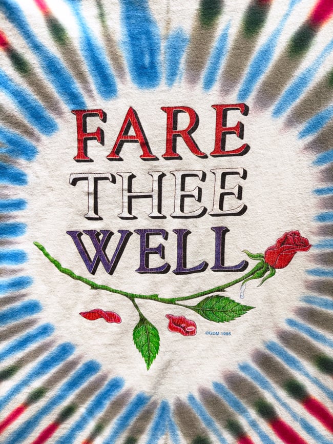 Grateful Dead 1995 Fare Thee Well T-Shirt - Size L