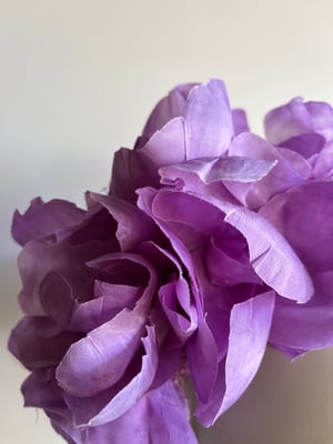 Image of Lavender silk flower headpiece 