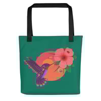 Purple Hummingbird Tote Bag