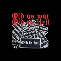 Image 2 of OLD IS HELL BIKER PATCH 