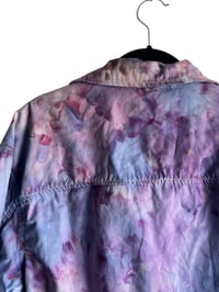 Image 10 of *IRREGULAR* S Cotton Twill Utility Jacket in Muted Watercolor Ice Dye