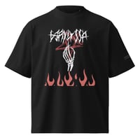 Image 1 of GJRXLYSSA LET IT BURN OVERSIZED TSHIRT