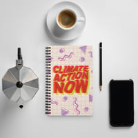 Image 1 of Climate Action Now '90s Spiral notebook