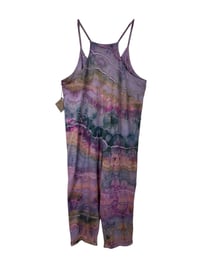 Image 5 of L/XL Cotton Blend Knit Pocket Jumpsuit in Muted Geode Ice Dye
