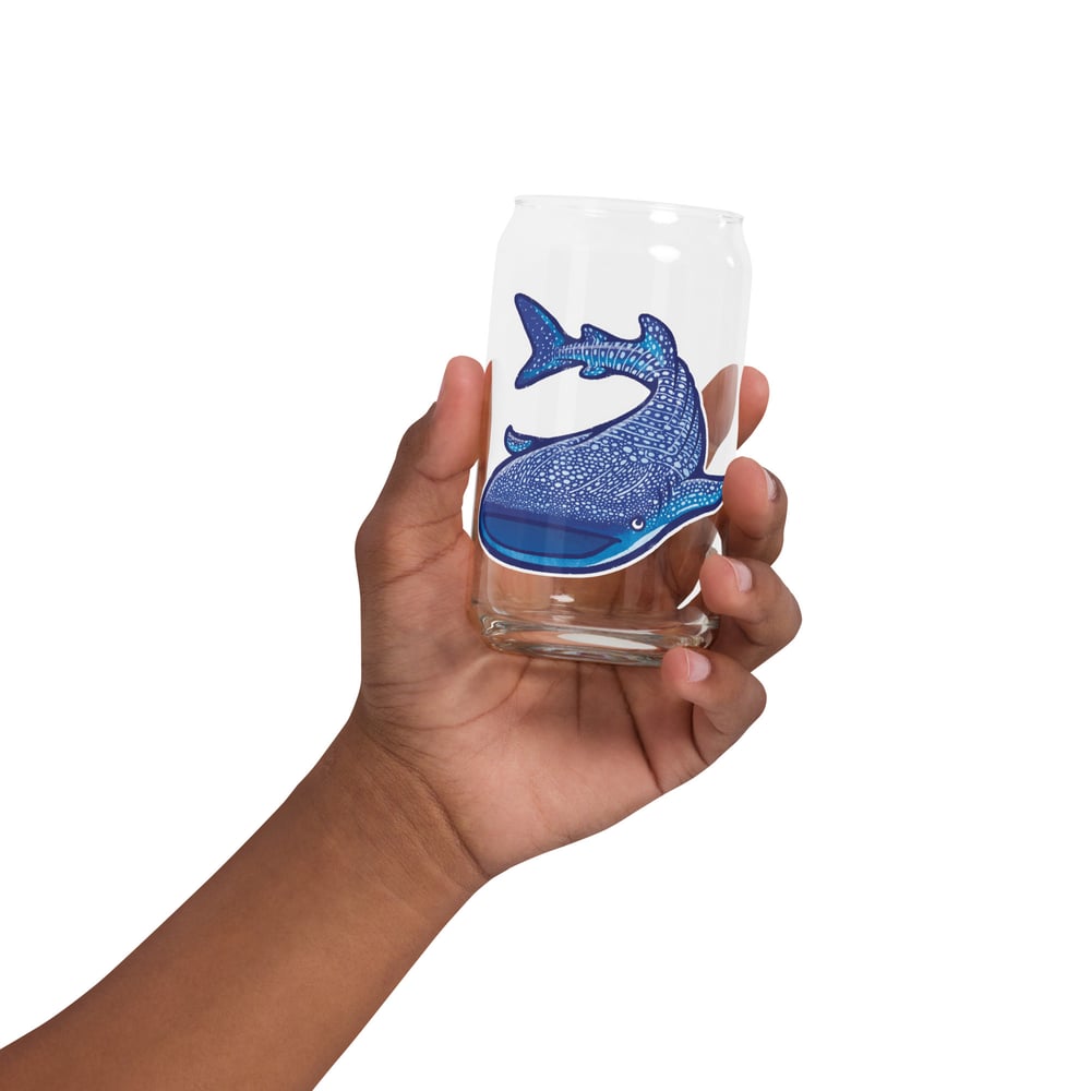 Image of Wallis Whale Shark Can-shaped glass