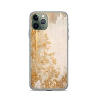 Image 4 of White and Gold Tattered Texture Goth Lolita Kawaii Baroque Clear Case for iPhone®