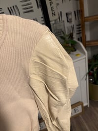 Image 2 of Printed puff sleeve sweater 