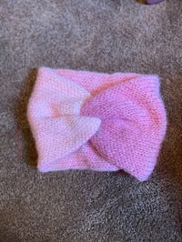 Image 2 of "Twist of Pink Perfection" Hand-Knit Ear Warmer 