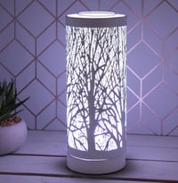 Image 2 of 26CM BLACK OR WHITE TREE LED OIL BURNER/WAX WARMER