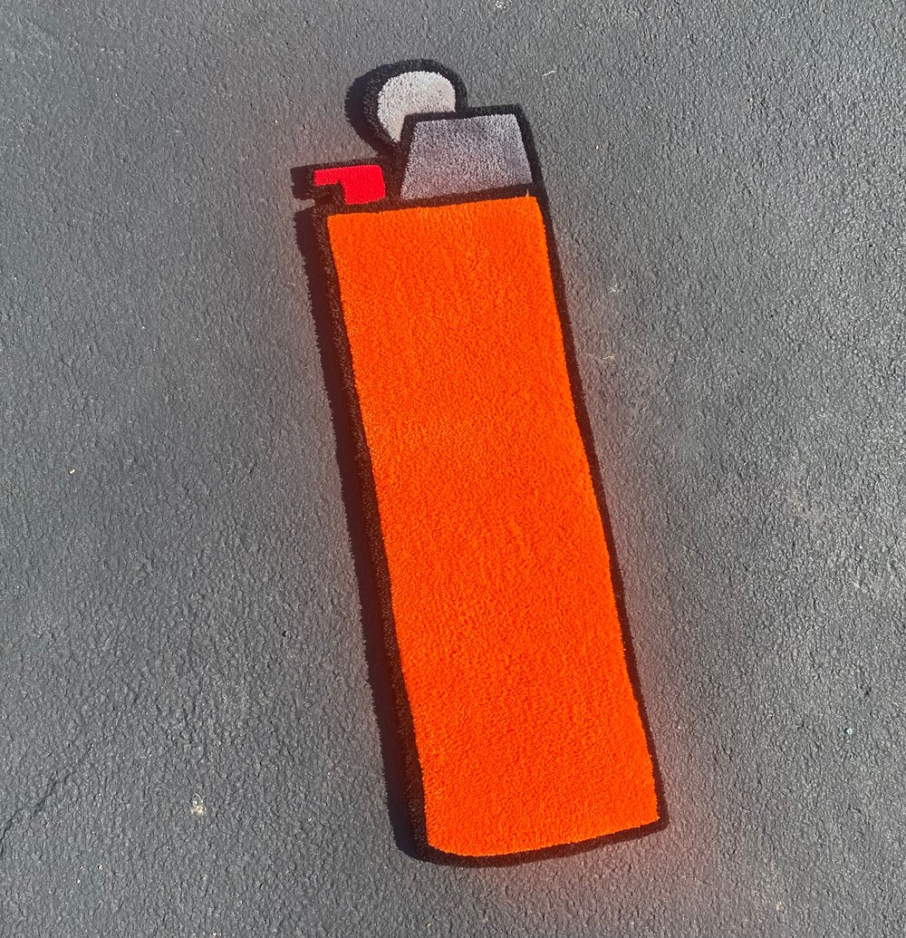 Image of Orange Lighter Rug (30 Inch)