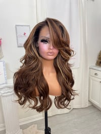 Image 7 of Caramel balayage free part (ready to ship) 