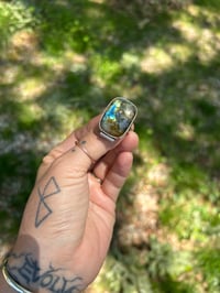 Image 5 of Labradorite statement ring size 10