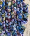Cottage Garden, on Big Cozy Sock: 80% USA Targhee, 10% Bamboo, 10% Tussah Silk