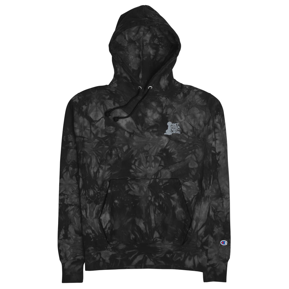 Image of Unisex Champion tie-dye hoodie