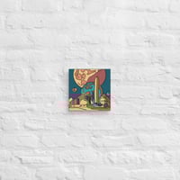 Image 1 of Retro Moon Base Space Station Canvas