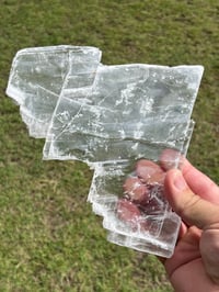 Image 8 of Transparent Selenite Slab | Morocco #3012