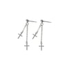 Silver Cross Earrings