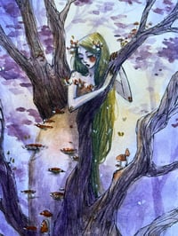 Image 3 of Coillín - the forest witch- inktober 10