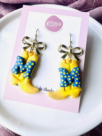 McNeese boots Clay Earrings