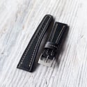 Black Horween Derby Strap In 40's Style